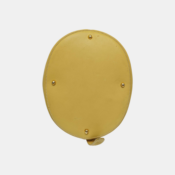 Calfskin Bucket Bag Yellow