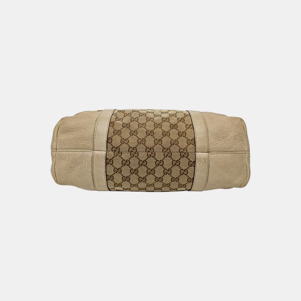 Monogram Canvas Tote Bag Brown