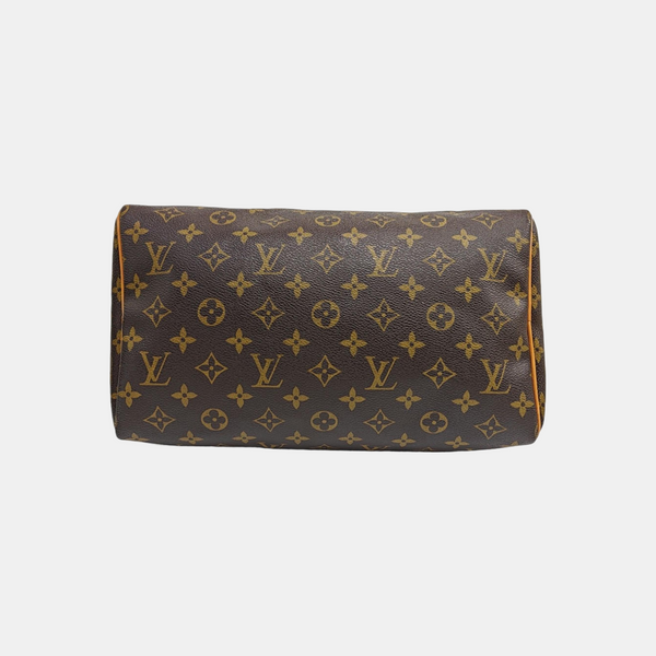 SPEEDY 30 Monogram Coated Canvas Brown