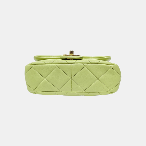 CLASSIC FLAP Mini Quilted Calfskin Green
