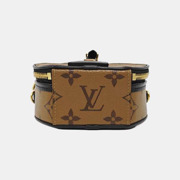 BOITE CHAPEAU Mini Monogram Coated Canvas Brown