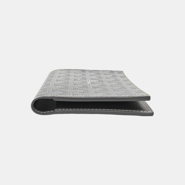 Saint-Marc Coated Canvas Gray Card Holder