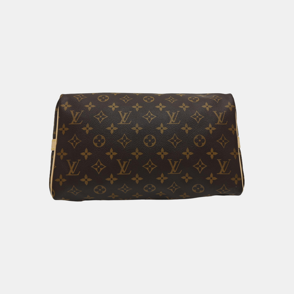 SPEEDY 30 Monogram Coated Canvas Brown