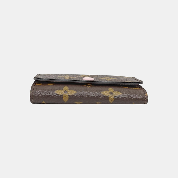 Monogram Coated Canvas Key Pouch Brown