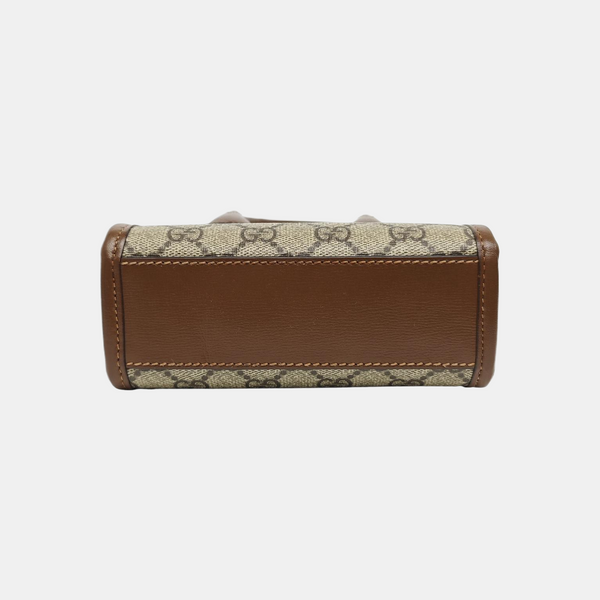 Retro Mini Monogram Coated Canvas Beige