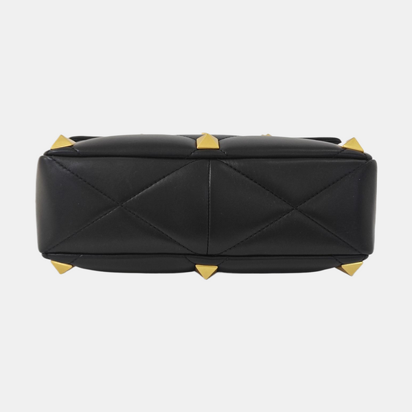 Roman Stud Quilted Lambskin Black
