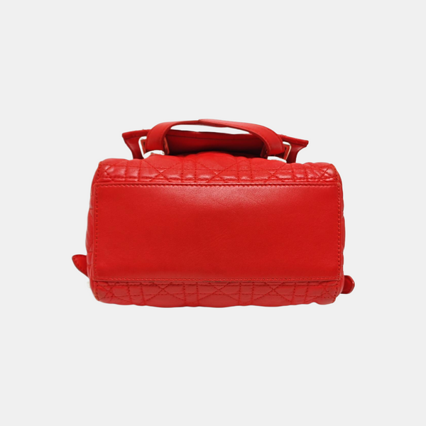 Stardust Cannage Calfskin Red