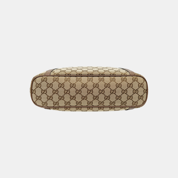 Monogram Canvas Shoulder Bag Brown
