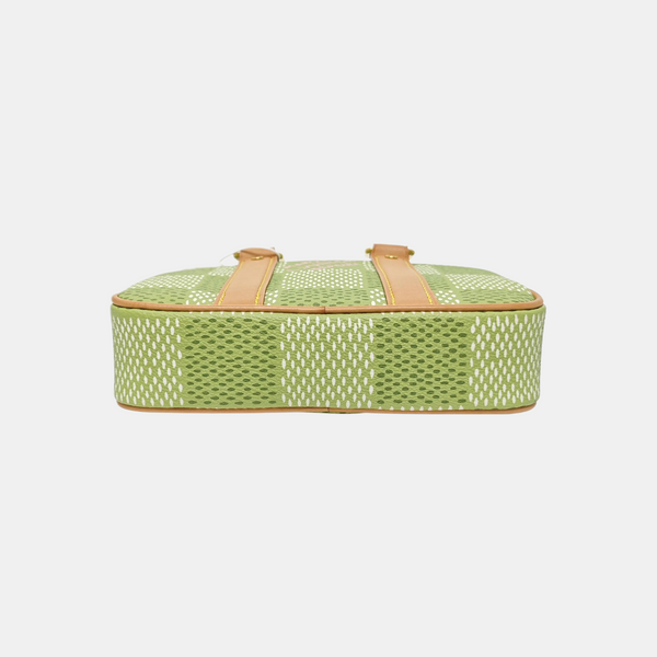 Damier Coated Canvas Shoulder Bag Nano Green