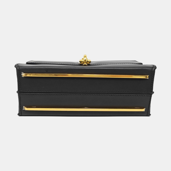 Padlock Work Calfskin Black
