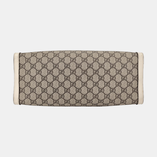 Authenticated pre-owned Padlock Medium Monogram Coated Canvas Beige - Shoulder Bag at Looply
