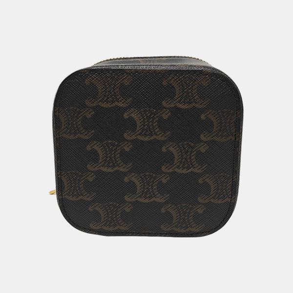 Coated Canvas Shoulder Bag Black