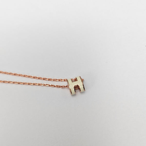 Pop H Metal Rose Gold Necklace