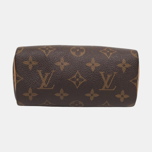 SPEEDY Nano Monogram Coated Canvas Brown
