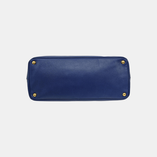 Galleria Large Saffiano Calfskin Blue