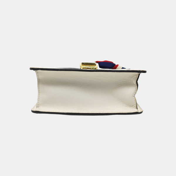 Sylvie Mini Calfskin White