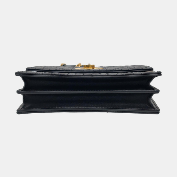 Miss Caro Mini Cannage Lambskin Black