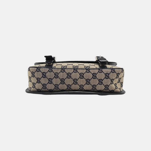 Monogram Canvas Shoulder Bag Beige