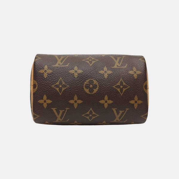SPEEDY Nano Monogram Coated Canvas Brown