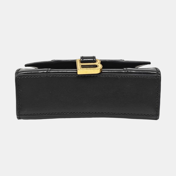 Hourglass Mini Calfskin Black