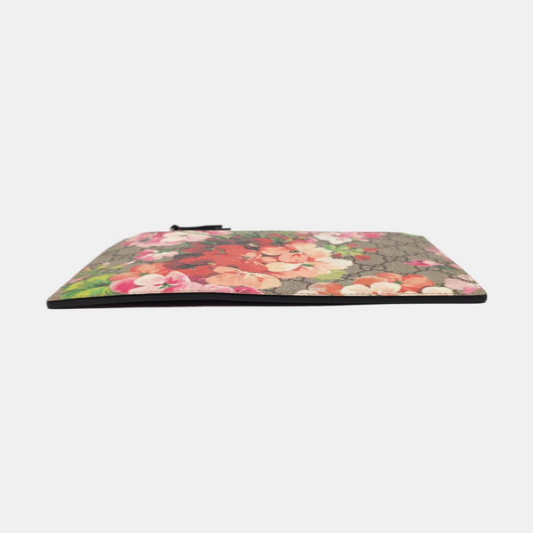 GG Blooms Monogram Coated Canvas Beige