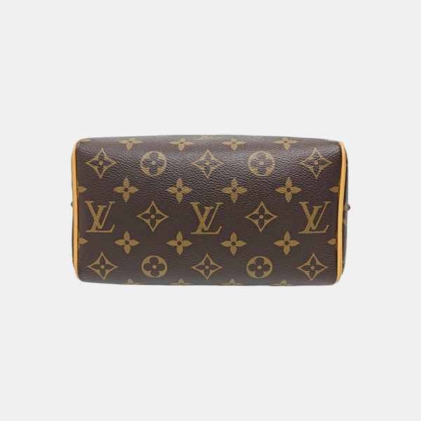SPEEDY 20 Monogram Coated Canvas Brown