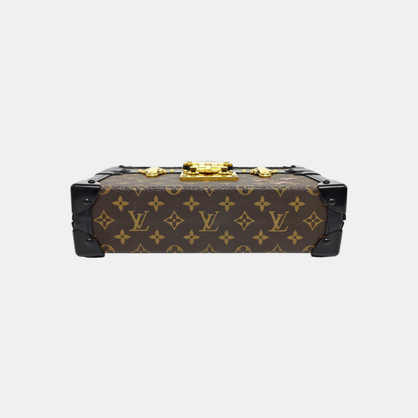 PETITE MALLE Monogram Coated Canvas Brown