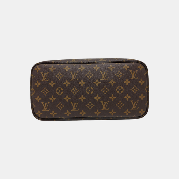 NEVERFULL MM Monogram Coated Canvas Brown