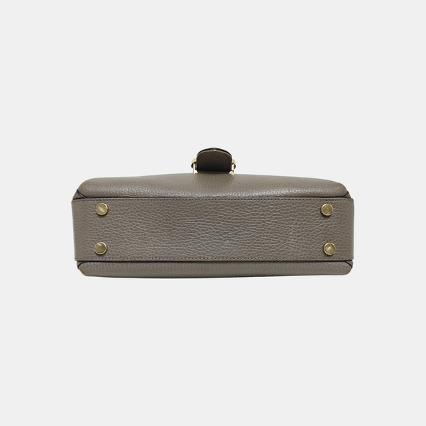 Interlocking G Large Calfskin Gray