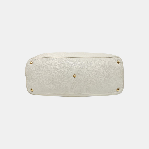 Calfskin Shoulder Bag White