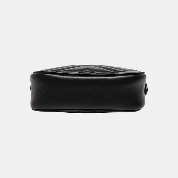 GG Marmont Mini Quilted Calfskin Black