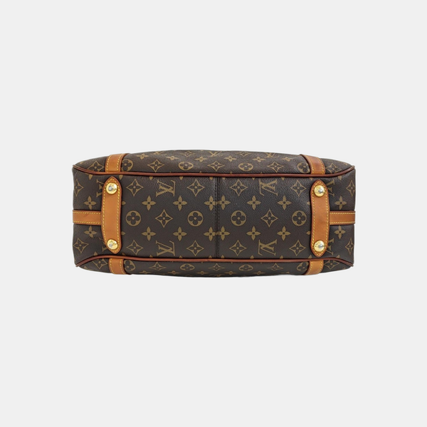 STRESA Monogram Coated Canvas Brown