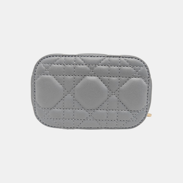 Vanity Lady Dior Cannage Calfskin Blue
