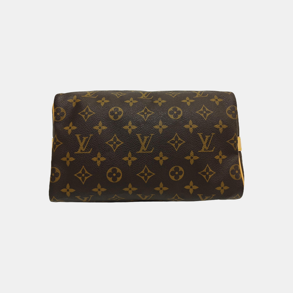 SPEEDY 25 Monogram Coated Canvas Brown