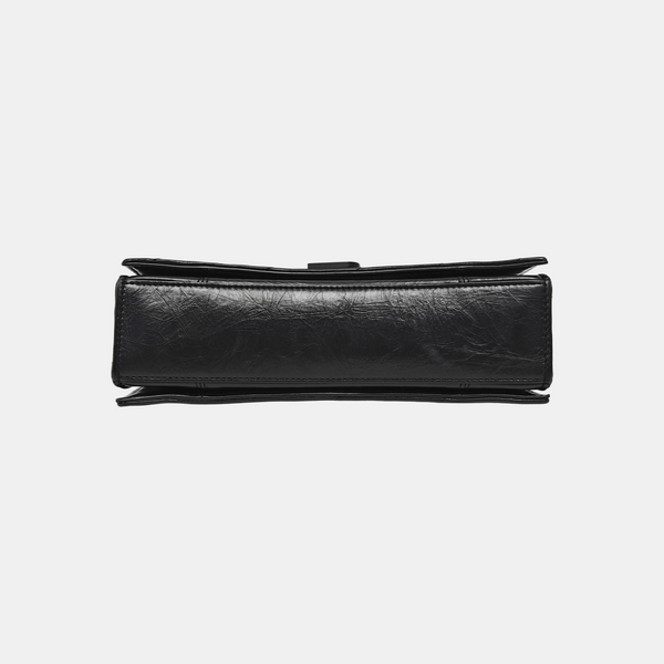 Crush Small Quilted Calfskin Black