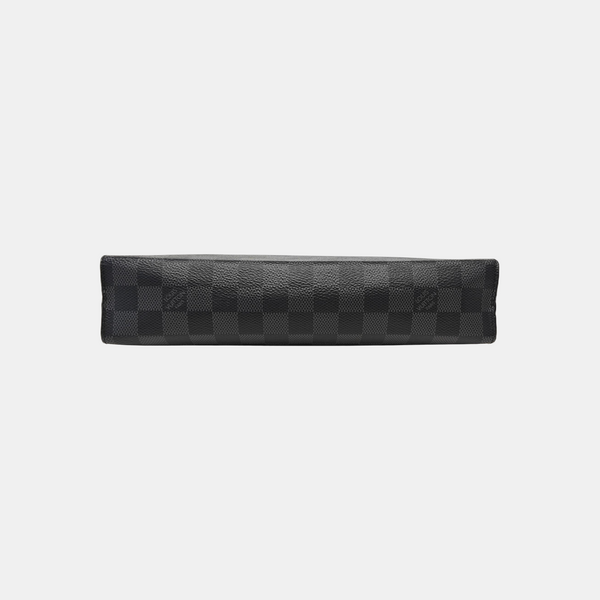 Pochette Voyag MM Damier Graphite Coated Canvas Gray