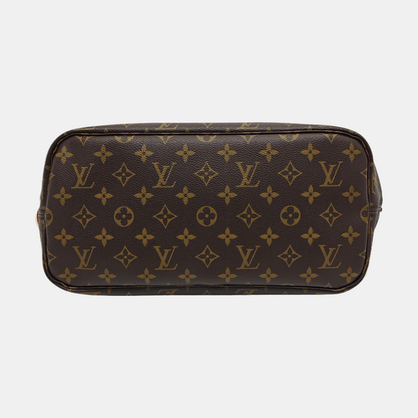 NEVERFULL MM Monogram Coated Canvas Brown