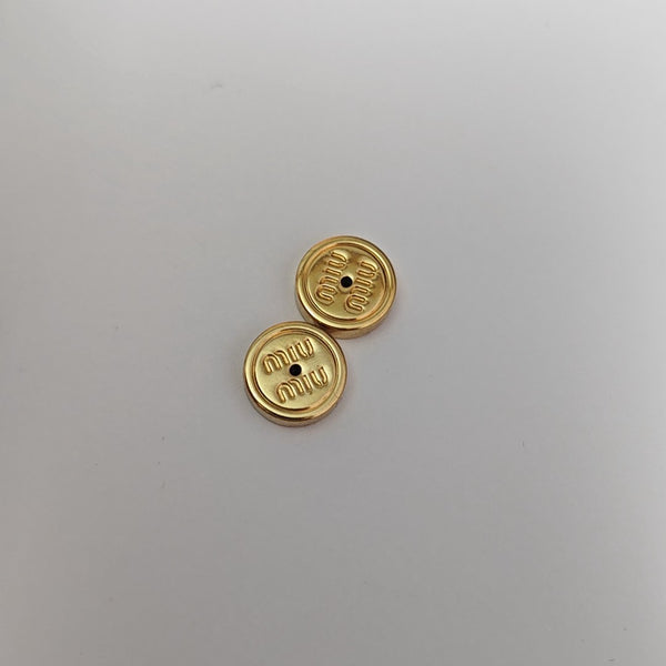 Metal Gold Stud Earrings