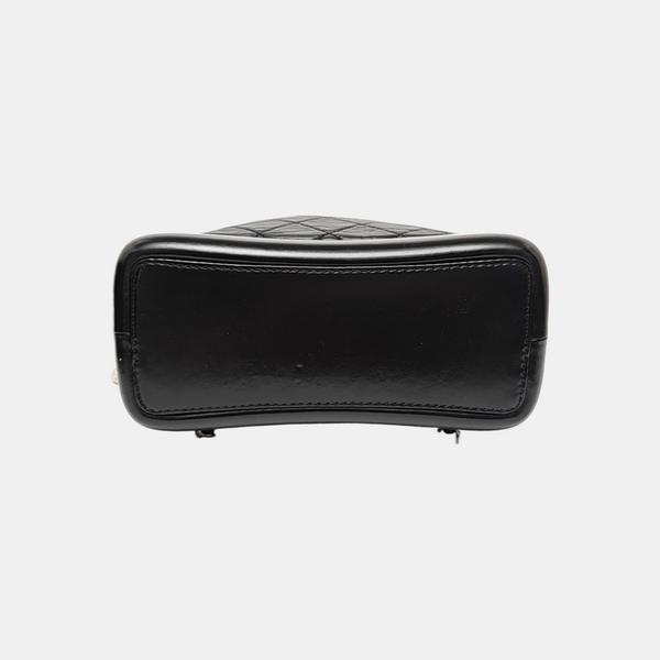 GABRIELLE Small Quilted Calfskin Black