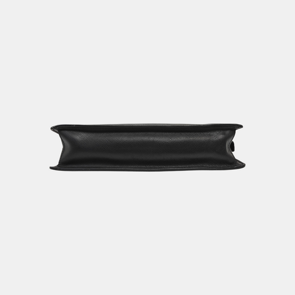 Saffiano Calfskin Clutch Black