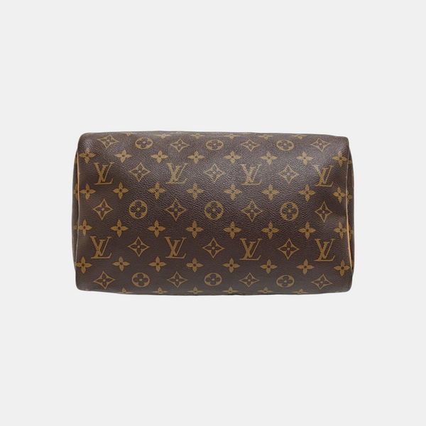 SPEEDY 30 Monogram Coated Canvas Brown