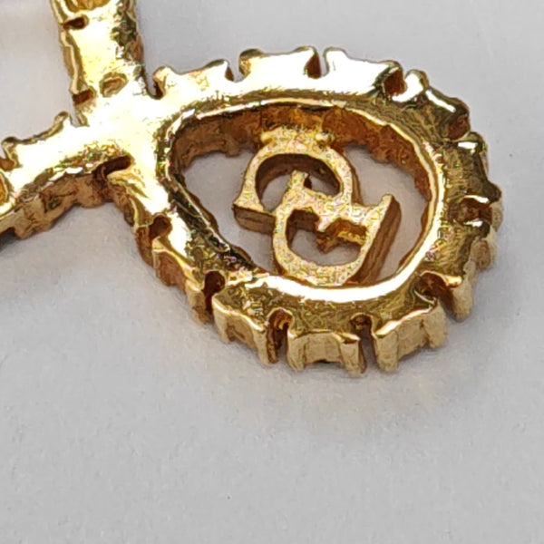 Petit CD Metal Gold Necklace