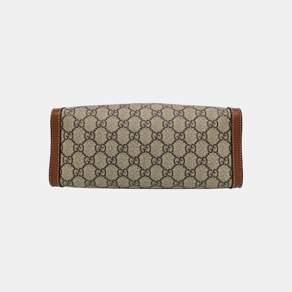 Padlock Small Monogram Coated Canvas Beige