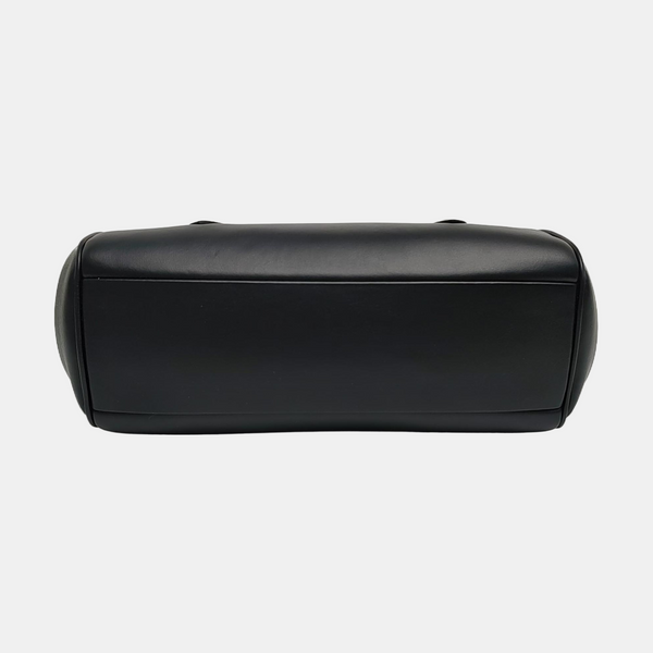 Calfskin Top Handle Bag Black