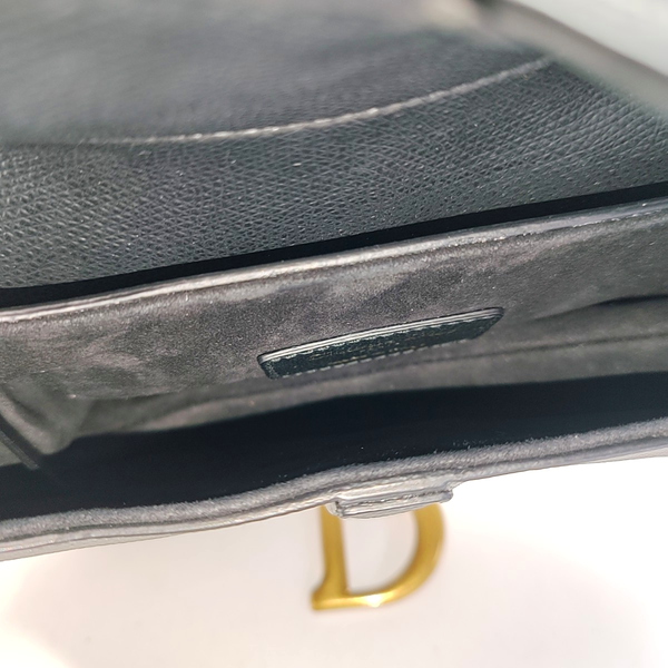 Saddle Mini Calfskin Black