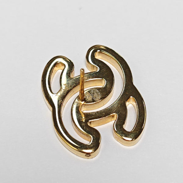 Metal Gold Stud Earrings