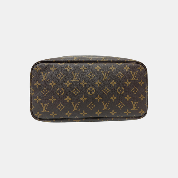 NEVERFULL MM Monogram Coated Canvas Brown