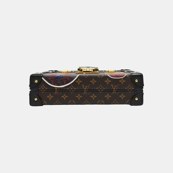 PETITE MALLE Monogram Coated Canvas Brown