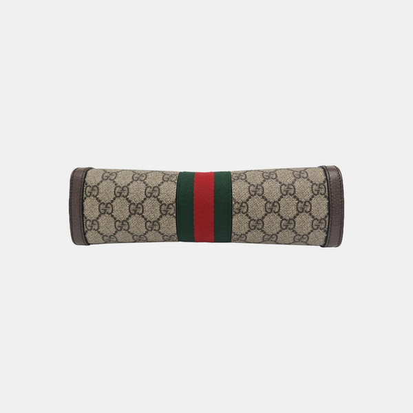 Ophidia Small Monogram Coated Canvas Beige