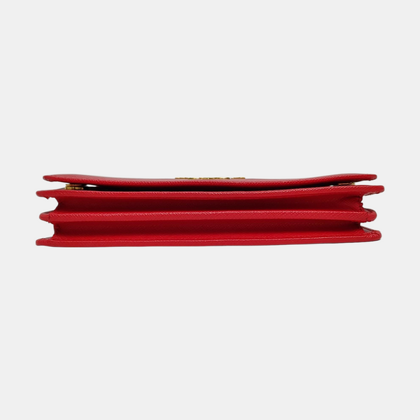 Vitello Move Wallet Saffiano Calfskin Red
